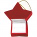 Red Velour Holiday Star Ornament Gift Box, Ring, Earrings 1020055-1PK